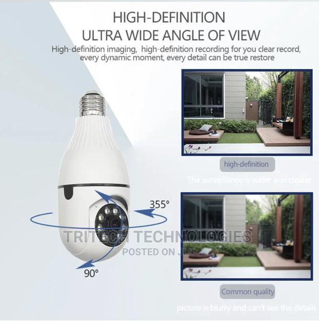 2mp PTZ Bulb Wi-Fi Camera Full Color V380 App · Photo 1