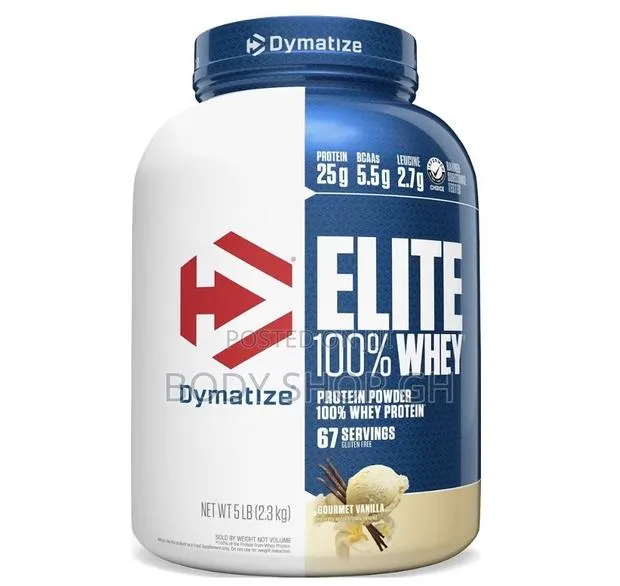 Elite 100% Whey Protein, Vanilla, 25g of Protein, 5.5g BCAAs, 67 Servs · Photo 1