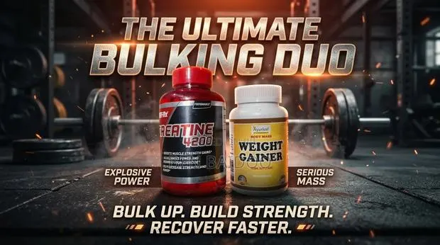 Creatine Capsule & Weight Gainer Supplement (Mass Gainer Combo) · Photo 1