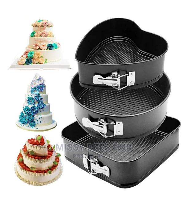 3pcs Non-Stick Cake Pan · Photo 1