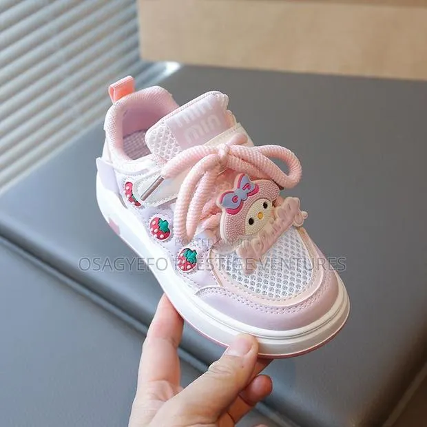 My Melody Pink Kids Sneakers – Cute Strawberry Casual Shoes · Photo 1