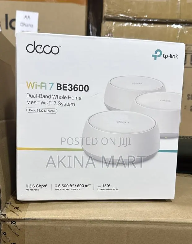 TP-Link Deco Be22 (3 Pack) Dual Band Whole Home Mesh Wifi 7 System · Photo 1