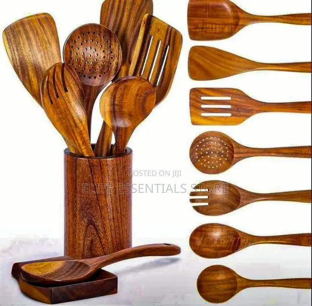 High Quality Wooden Kitchen Tools Set · Photo 1
