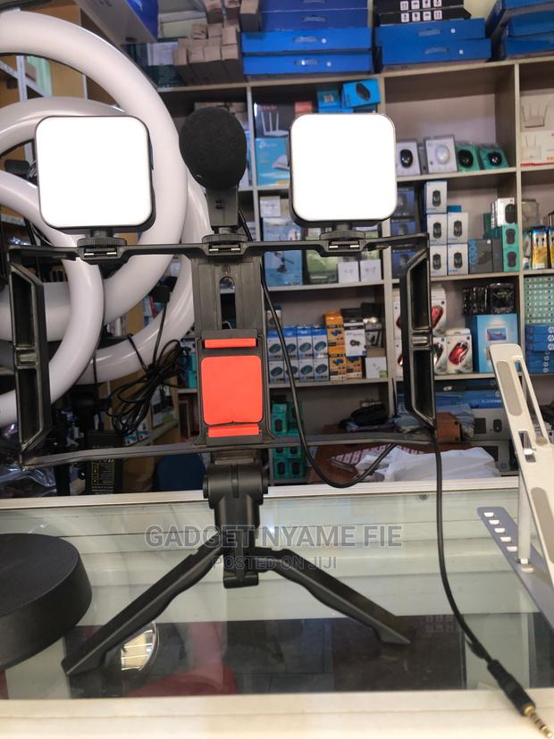 Professional Live Streaming Set(2 Lights,Mic,Phone Holder) · Photo 1