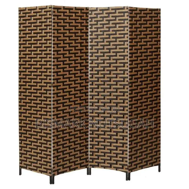 4-Panel Braided Paper Room Divider · Photo 1