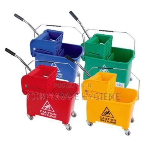 Colour Coded Industrial Mop Bucket · Photo 1