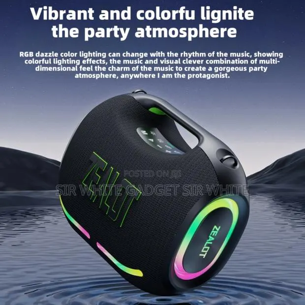Zealot Ze01 120w Portable Wireless Speaker With 3d Surround Sound · Photo 1