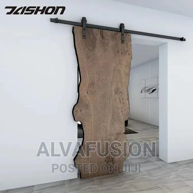 6.6 FT Sliding Barn Door Roller Rail Hardware · Photo 1