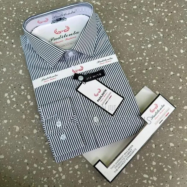 Padilenta Designed Stripe/Checked Long Sleeves Shirt M-3xl · Photo 1