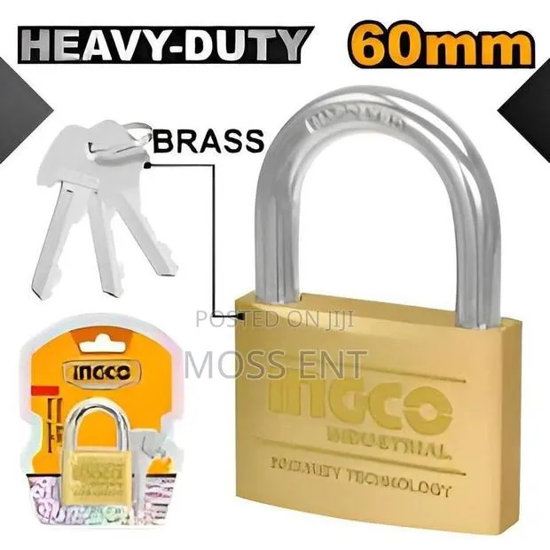 Heavy Duty Brass Padlock 60mm - Dbpl0602 · Photo 1