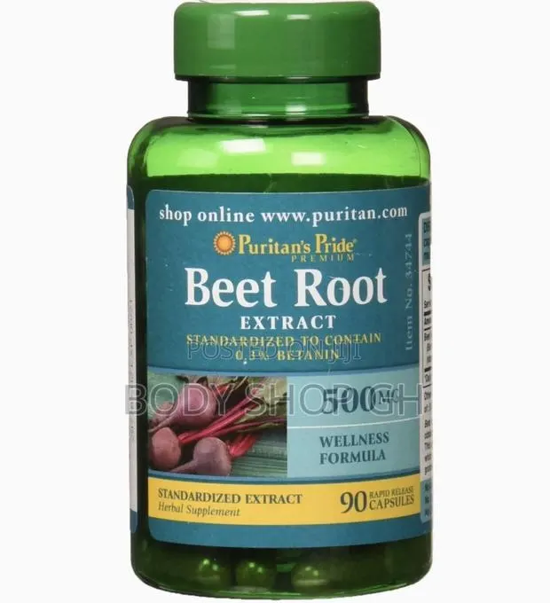 Puritan's Pride Beet Root Extract 500 Mg Capsules, 90 Count · Photo 1