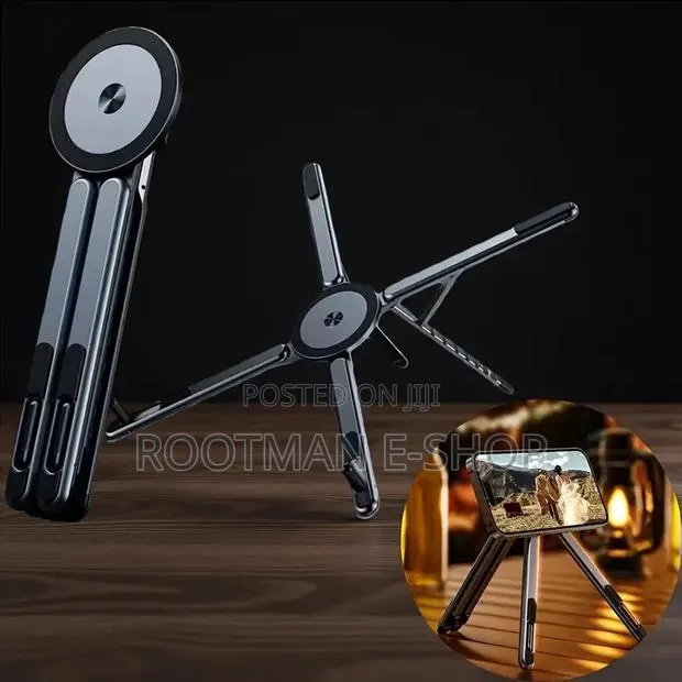 4-in-1 Foldable Laptop Stand With Phone Holder – Adjustable Aerospace · Photo 1