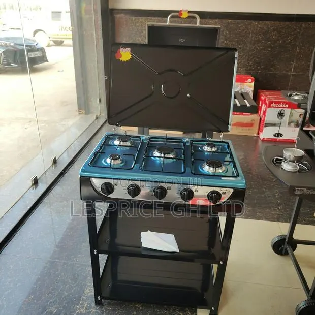 Decakilas Numero Uno 5 Burner Gas Stove With Shelf From Decakila · Photo 1