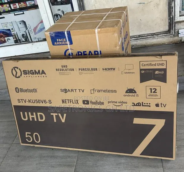 Frameless Clear Led Sigma 50 Inch Smart Uhd Digital Satellite Tv · Photo 1