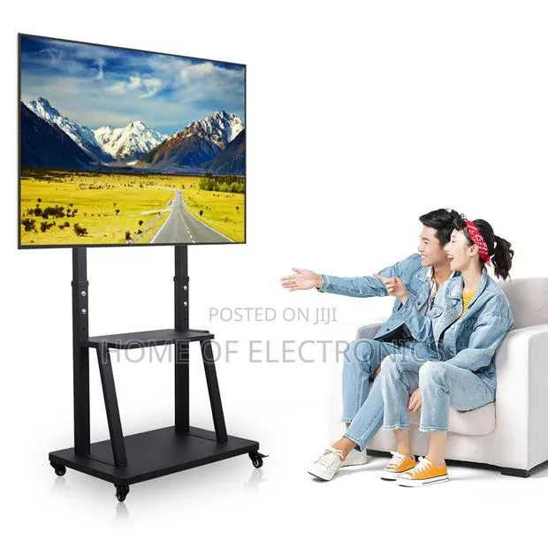 Durable for Meeting Halls Mobile Trolley Tv Stand(60-100) · Photo 1