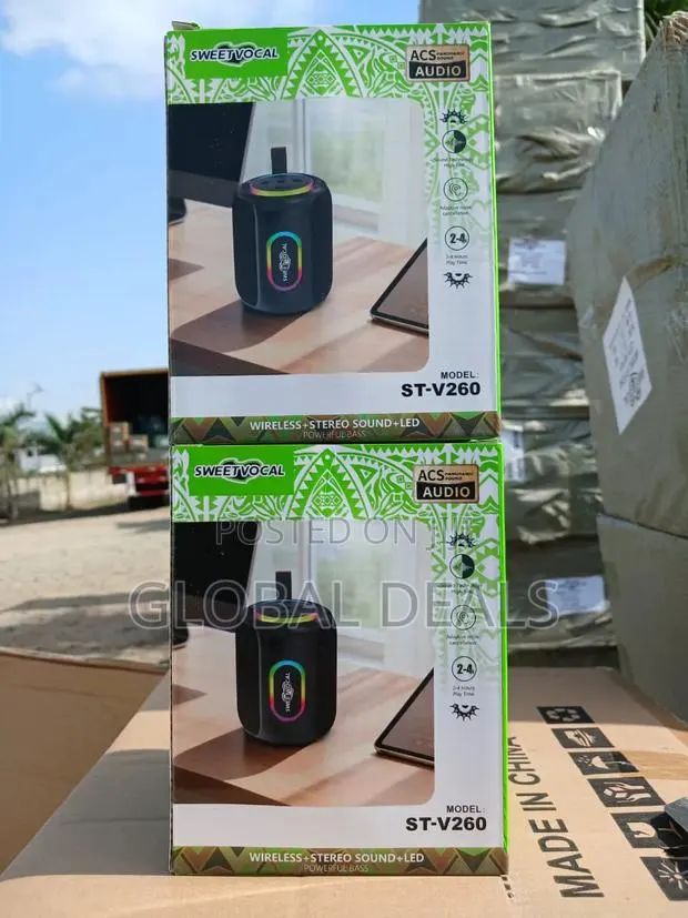 SWEETVOCAL ST-V260 Wireless Speaker - RGB LED Light With Stereo Sound · Photo 1