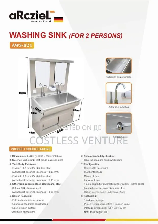 Arcziel Double Washing Sink · Photo 1