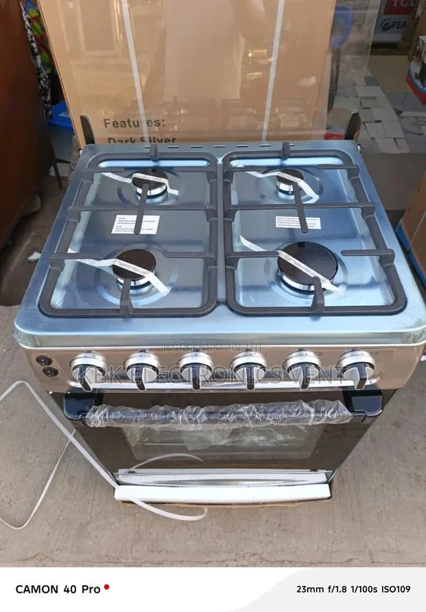 Innova 60*60 4Burner Stainless Steel Oven + Grill + Auto Ignition · Photo 1