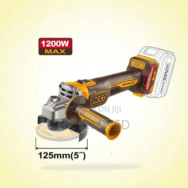 Ingco 1200w Cordless Angle Grinder - Cagli221253 · Photo 1