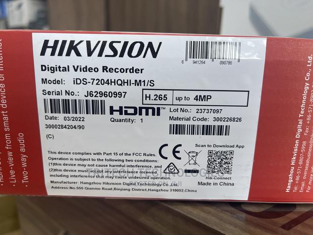 Hikvision 4ch DVR Up to 5mp and Ids-7204hqh1/S · Photo 3
