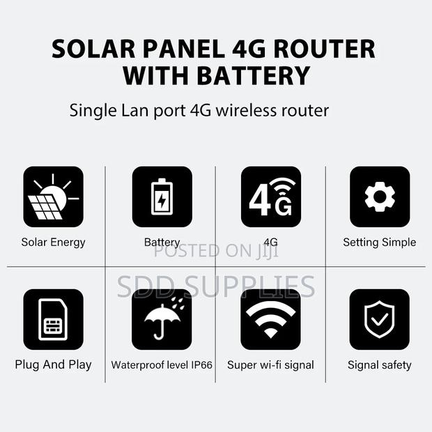IP66 Waterproof Battery Solar Panel 4G Router · Photo 2