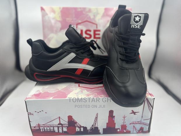 HSE Red Steel Toe Sneakers Shoe · Photo 1