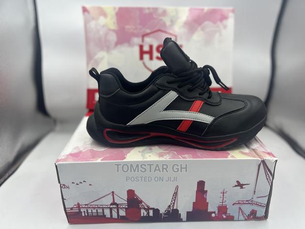 HSE Red Steel Toe Sneakers Shoe · Photo 2