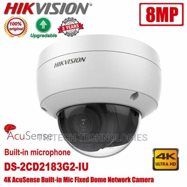 HIKVISION 8MP Ds-2cd2183g2-L(S) Acusense Vandal WDR Dome IP · Photo 1