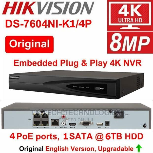 NVR 4ch Poe Ds-7604n1/4p · Photo 1