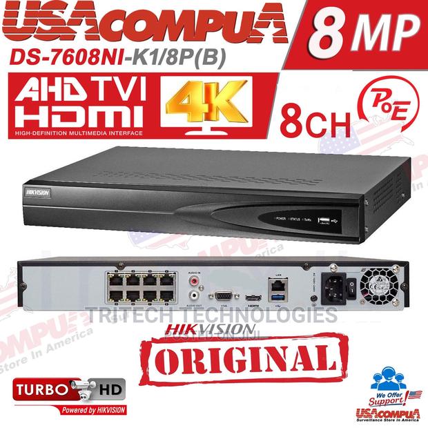 NVR 8ch Poe 8mp Ds-7608n1-/8p (B) · Photo 1