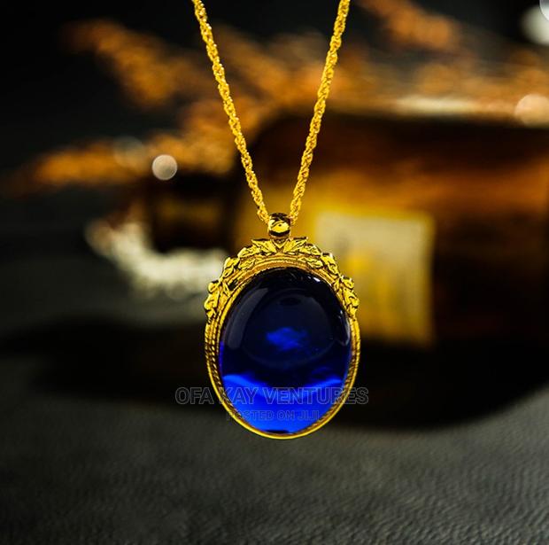 Fashion Necklace Red and Blue · Photo 1