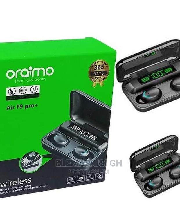 Oraimo F9pro Plus Wireless Earbuds + Power Bank · Photo 1
