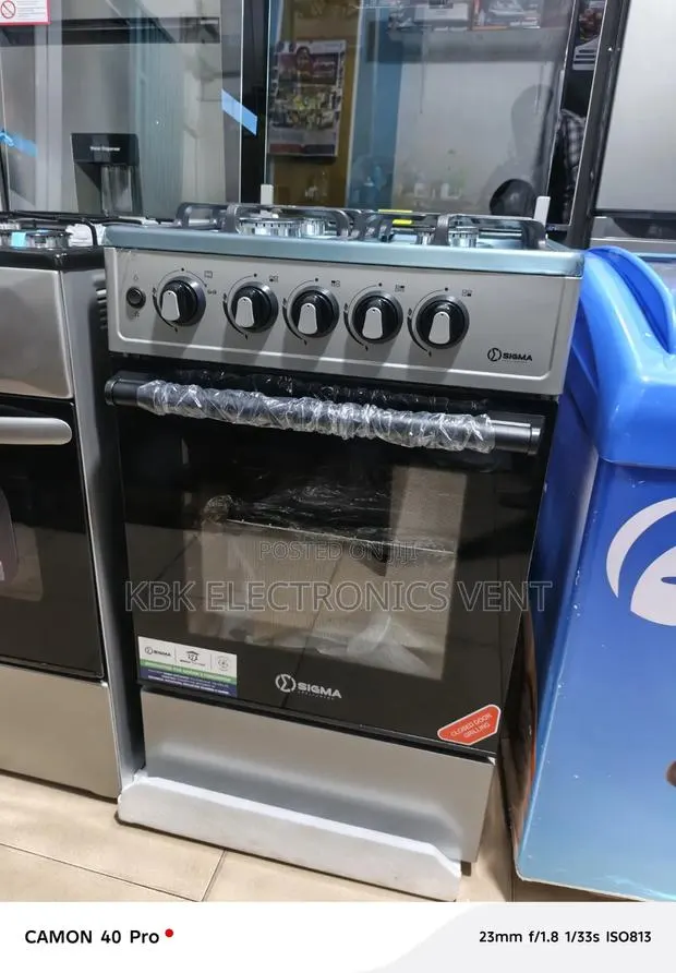 Sigma 50*50 4Burner Gas Cooker Oven+ Grill + Auto Ignition · Photo 1