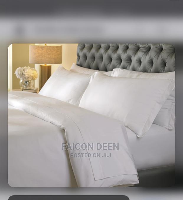 Quality Pure White Cotton Bedsheets (100% Cotton) · Photo 1
