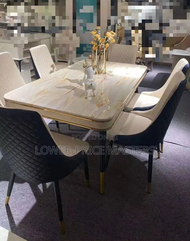 Classy 6 Chairs Marble Dining Table · Photo 1