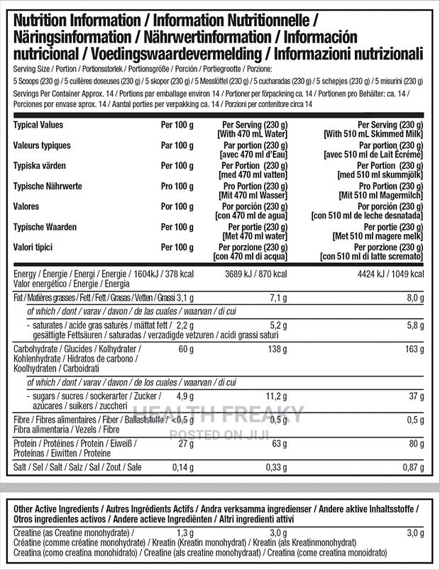 Whey Protein Masstech Elite Weight Gain Muscle Builder · Photo 4