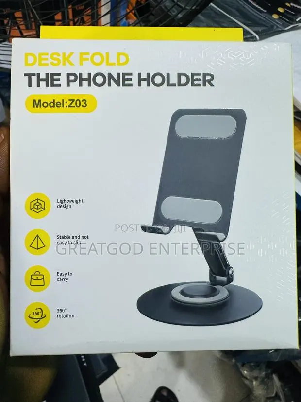 Desk Fold Model Z03 360° Rotating Phone Holder · Photo 1