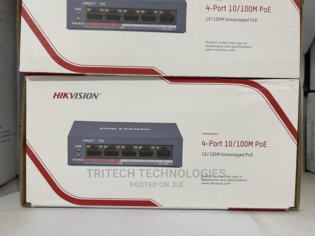 HIKVISION DS-3E0106HP-E 4 Port Fast Unmanaged POE Switch · Photo 2