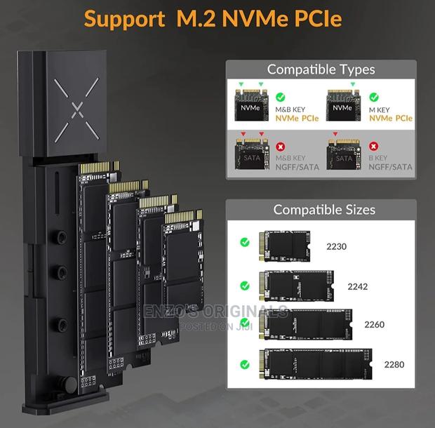 M.2 Nvme & Sata Ssd Case Enclosure Premium Quality Heatsink · Photo 4
