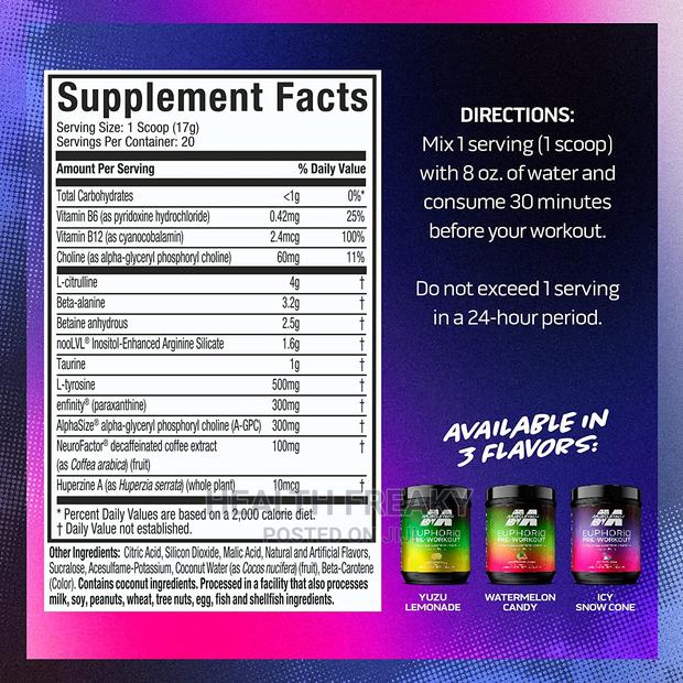 Pre Workout Powder | Muscletech Euphoriq Smart Preworkout · Photo 4