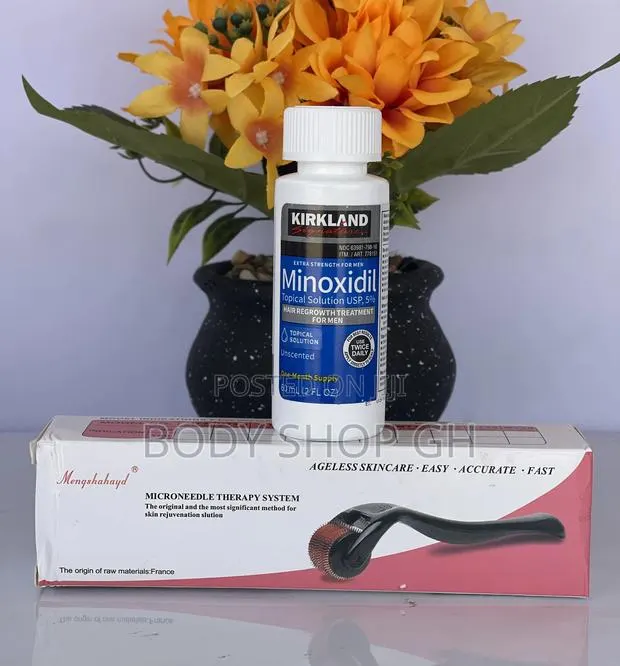 Derma Roller + Kirkland Minoxidil Beard Booster Pack · Photo 1