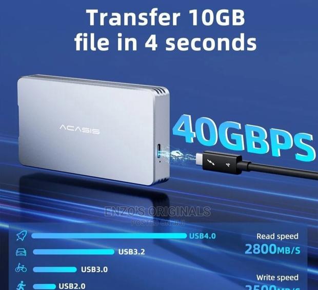 Thunderbolt 3 4 NVME SSD Enclosure or Case Ultra Speed · Photo 2