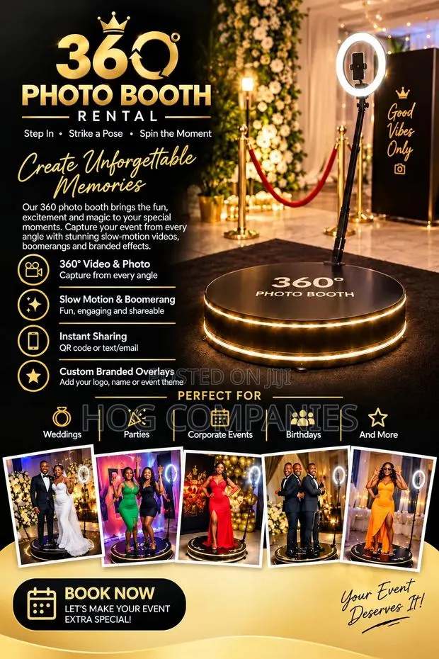 360 Photo Booth for Hire - Weddings, Parties and Events| Accra · Photo 1