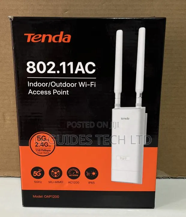 Tenda Ac1200 Dual-Band Indoor/Outdoor Wi-Fi Access Point Oap1200 · Photo 1