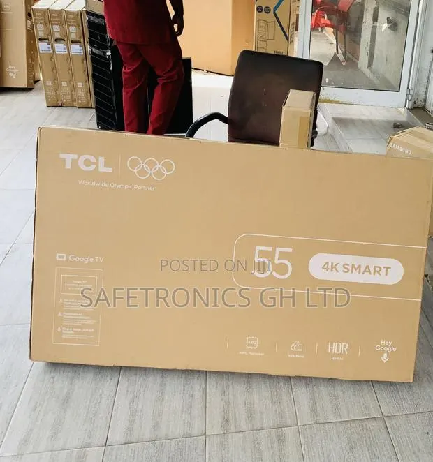 Secure Frameless TCL 55p6l 55 Inches Uhd Google Led TV · Photo 1