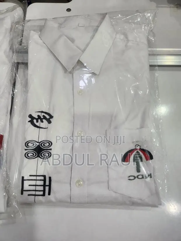 Branded White Cotton Shirt · Photo 1