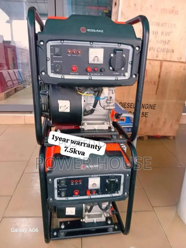 Omega Tap Flow Ecoolmax Petrol Generator 7.5kva 8500watts · Photo 1