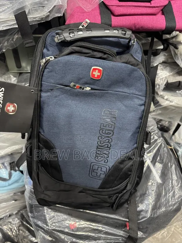 Original Quality Swiss Gear Backpack With Rain Coat Cover USB Bag · Photo 1