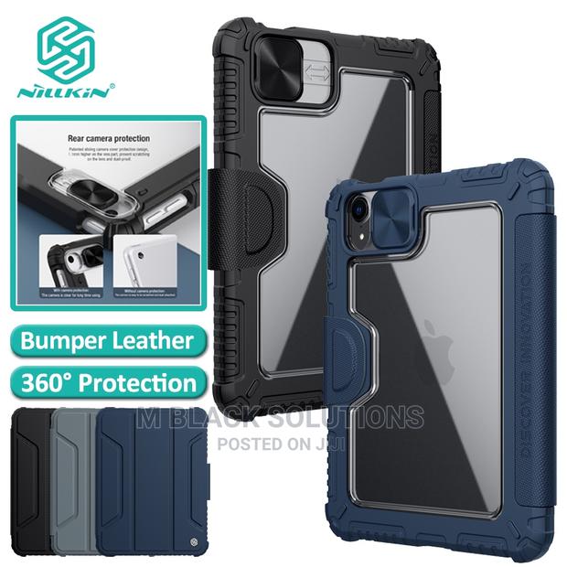 iPad 10th Gen 10.9 2022 Bumper Pro Leather Tablet Case(Blue) · Photo 1
