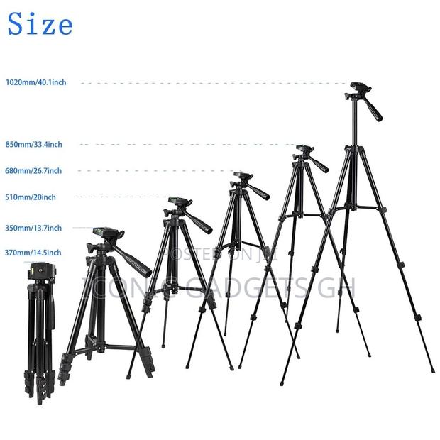 3.5 Ft Tripod Stand With Phone Holder · Photo 2